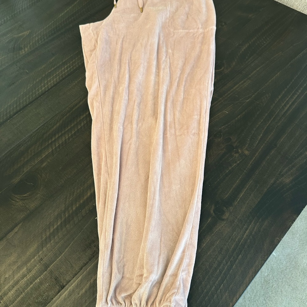 Source Unknown Blush Velour Pink Joggers